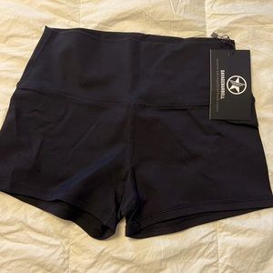 Savage Barbell black bike shorts